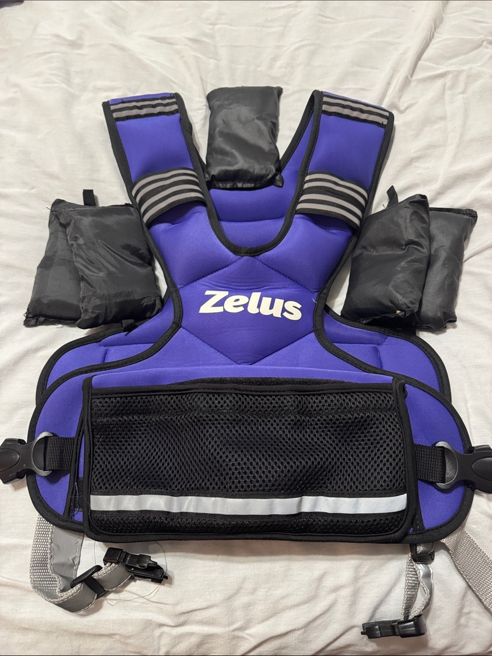 Zelus Purple and Black Weighted Vest